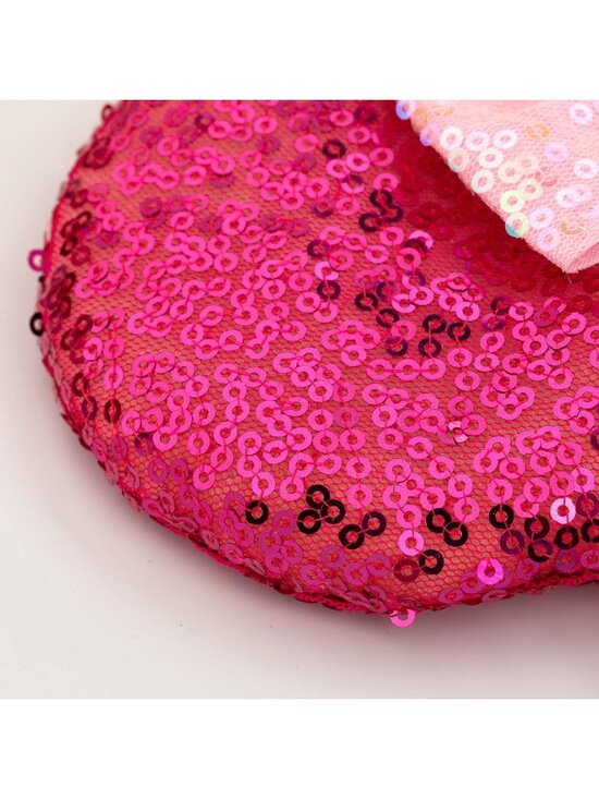 Women Red/Pink Shiny Bow Mickey Mouse Hair Headband For Cosplay